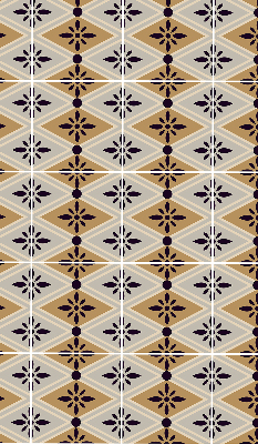 Store enrouleur Fleur dans un losange