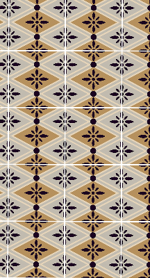 Store enrouleur Fleur dans un losange