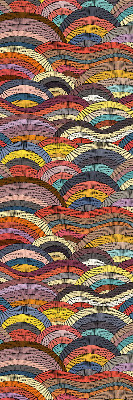 Store enrouleur Vagues et demi-cercles