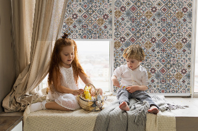 Store enrouleur Losanges décoratifs