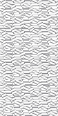 Store enrouleur Carrés rayés 3d