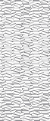 Store enrouleur Carrés rayés 3d