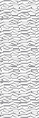 Store enrouleur Carrés rayés 3d