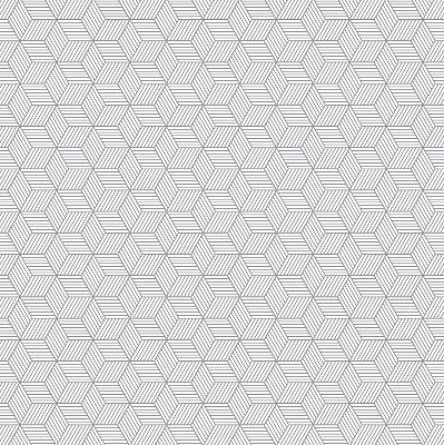 Store enrouleur Carrés rayés 3d