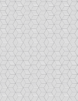 Store enrouleur Carrés rayés 3d