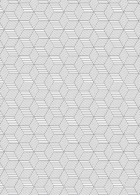 Store enrouleur Carrés rayés 3d