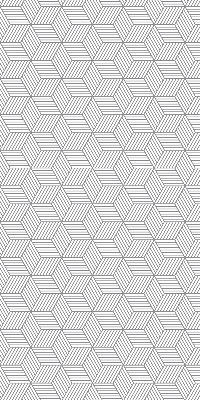 Store enrouleur Carrés rayés 3d