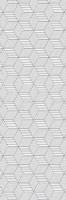 Store enrouleur Carrés rayés 3d