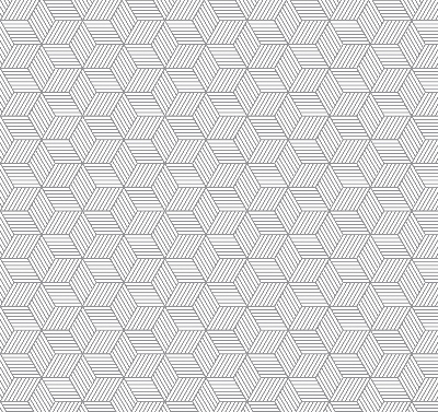 Store enrouleur Carrés rayés 3d