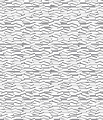 Store enrouleur Carrés rayés 3d