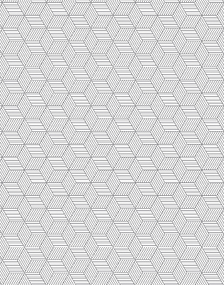 Store enrouleur Carrés rayés 3d