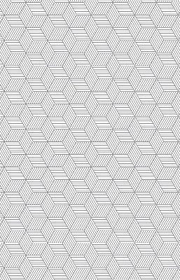 Store enrouleur Carrés rayés 3d