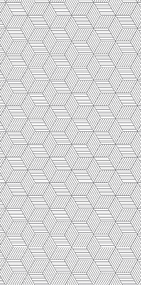 Store enrouleur Carrés rayés 3d