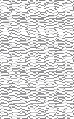 Store enrouleur Carrés rayés 3d