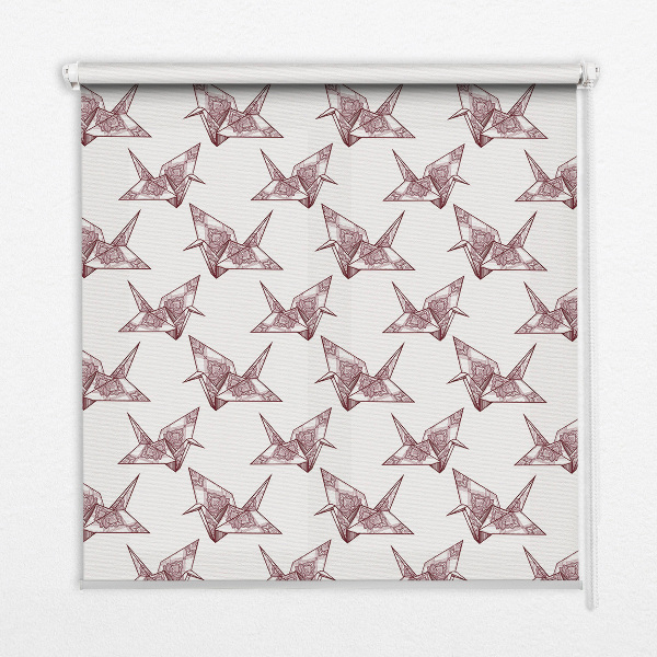 Store enrouleur Cygnes en origami