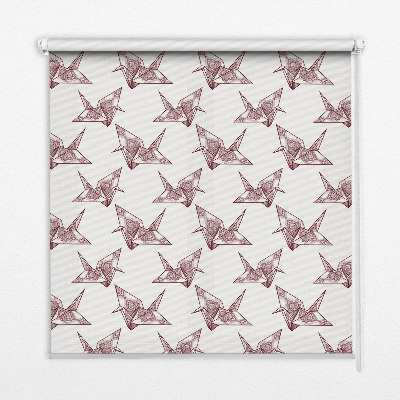 Store enrouleur Cygnes en origami