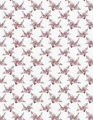 Store enrouleur Cygnes en origami