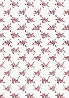 Store enrouleur Cygnes en origami