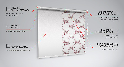 Store enrouleur Cygnes en origami