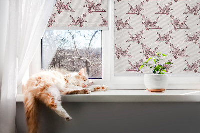 Store enrouleur Cygnes en origami