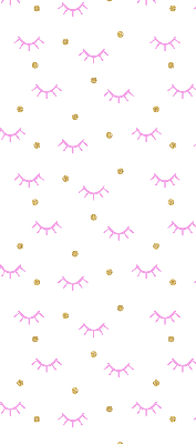 Store intérieur Sourcils et points dessinés