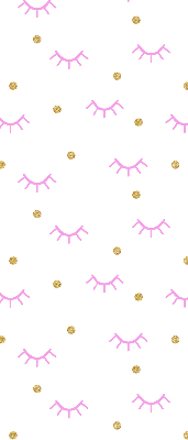 Store intérieur Sourcils et points dessinés