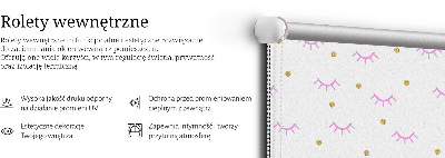 Store intérieur Sourcils et points dessinés