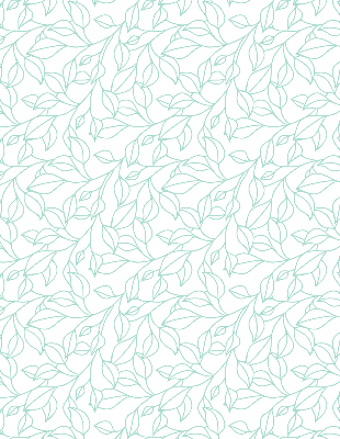 Store enrouleur Feuilles turquoises