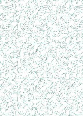 Store enrouleur Feuilles turquoises