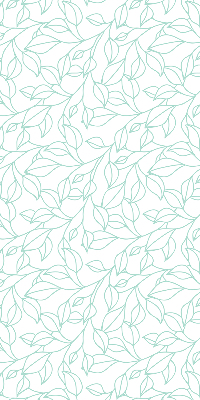 Store enrouleur Feuilles turquoises