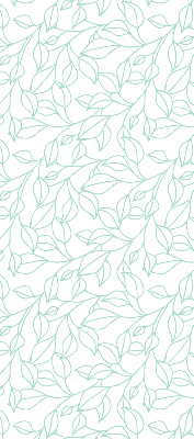 Store enrouleur Feuilles turquoises