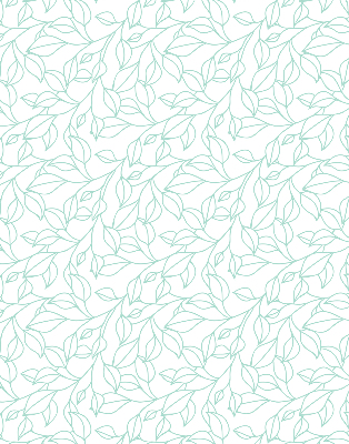 Store enrouleur Feuilles turquoises