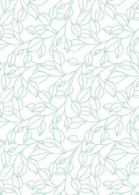 Store enrouleur Feuilles turquoises