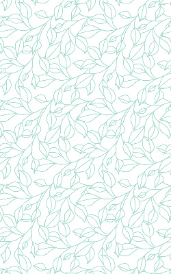 Store enrouleur Feuilles turquoises