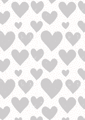 Store intérieur Coeurs gris