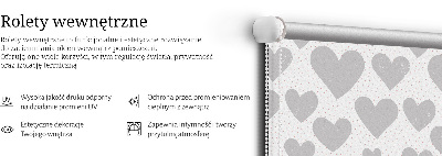 Store intérieur Coeurs gris