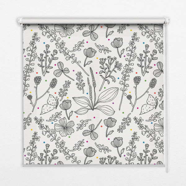 Store intérieur Plantes dessinées