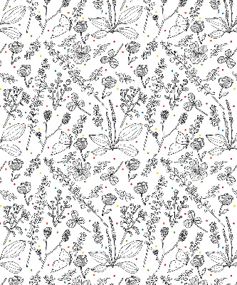 Store intérieur Plantes dessinées