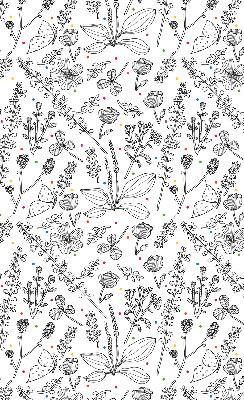 Store intérieur Plantes dessinées