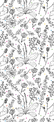 Store intérieur Plantes dessinées