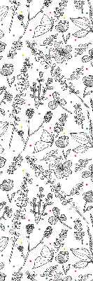 Store intérieur Plantes dessinées