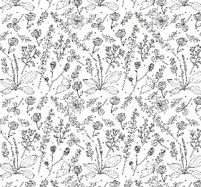 Store intérieur Plantes dessinées