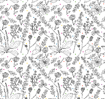 Store intérieur Plantes dessinées