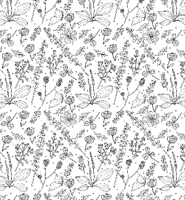 Store intérieur Plantes dessinées