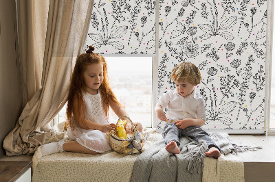 Store intérieur Plantes dessinées