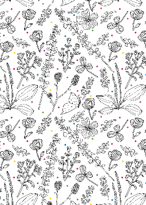 Store intérieur Plantes dessinées