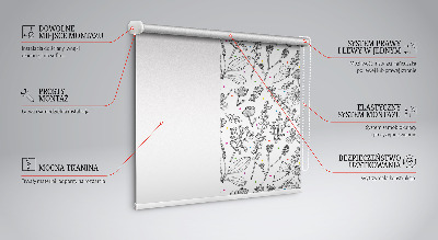 Store intérieur Plantes dessinées