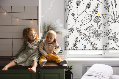 Store intérieur Plantes dessinées