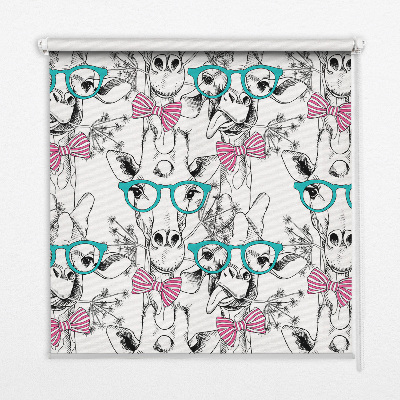 Store intérieur Girafe à lunettes