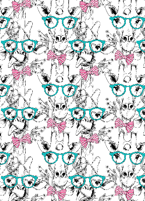 Store intérieur Girafe à lunettes